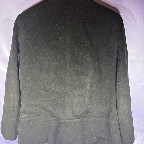 Calvin Klein Wool Motorcycle Jacket Black Lining Size Small - Picture 9 of 9